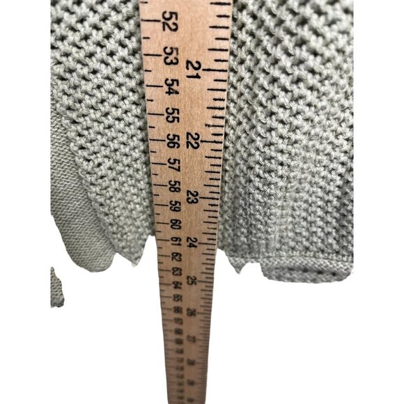 WRAP London Mesh-Stitch Sweater‎ with Side Slit Zipper size 12 Soft Olive - Picture 7 of 9